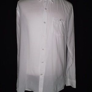 Todd Snyder NYC Men's LS White Oxford Cotton Button Down Shirt - XL